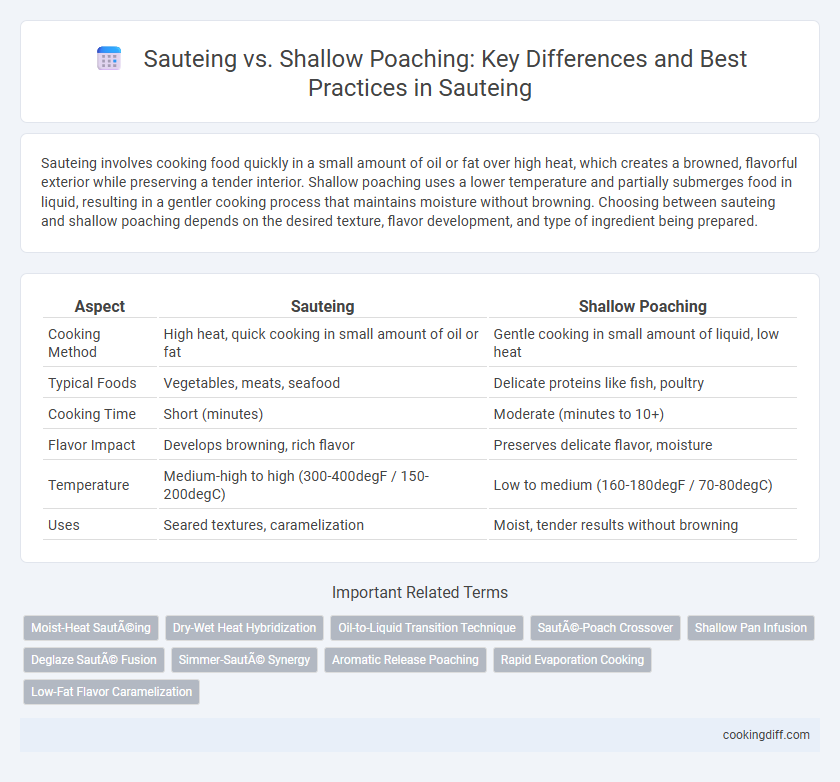 Sauteing vs. Shallow Poaching: Key Differences and Best Practices in Sauteing