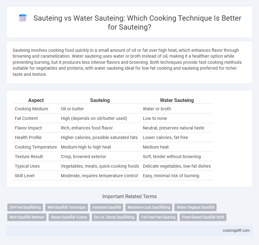 Sauteing vs Water Sauteing: Which Cooking Technique Is Better for Sauteing?