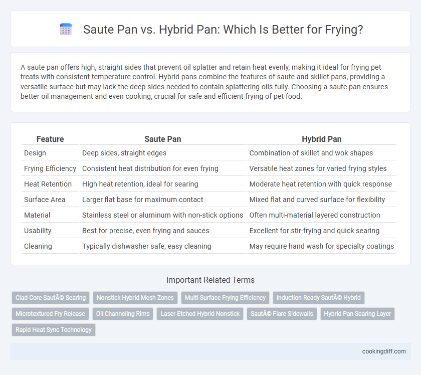 Saute Pan vs. Hybrid Pan: Which Is Better for Frying?