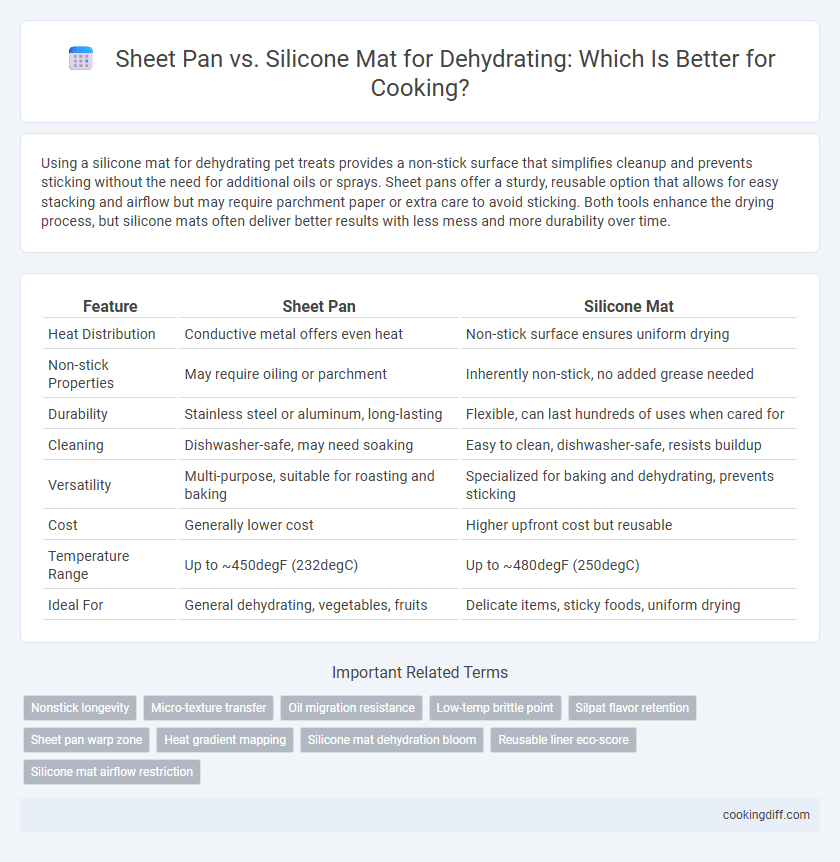 Sheet Pan vs. Silicone Mat for Dehydrating: Which Is Better for Cooking?