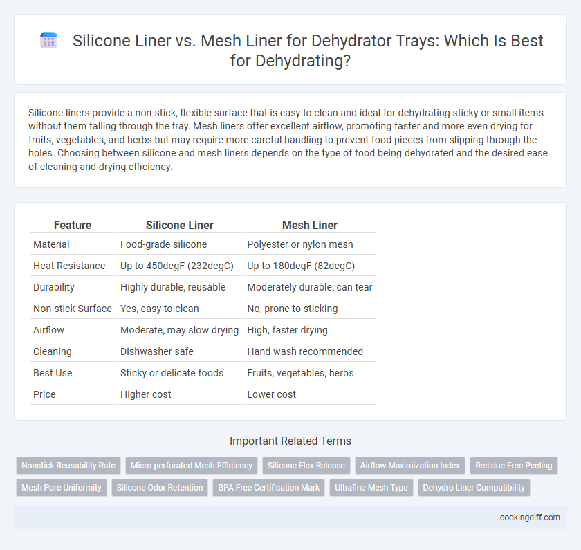 Silicone Liner vs. Mesh Liner for Dehydrator Trays: Which Is Best for Dehydrating?