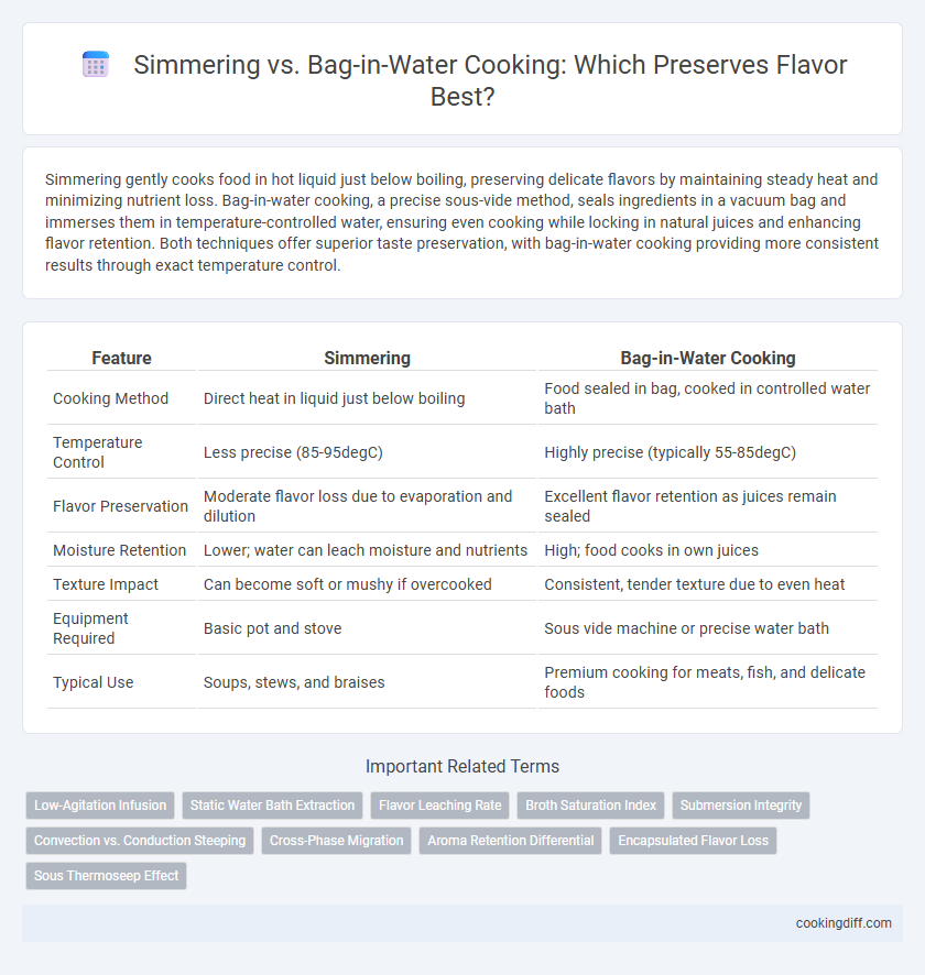 Simmering vs. Bag-in-Water Cooking: Which Preserves Flavor Best?