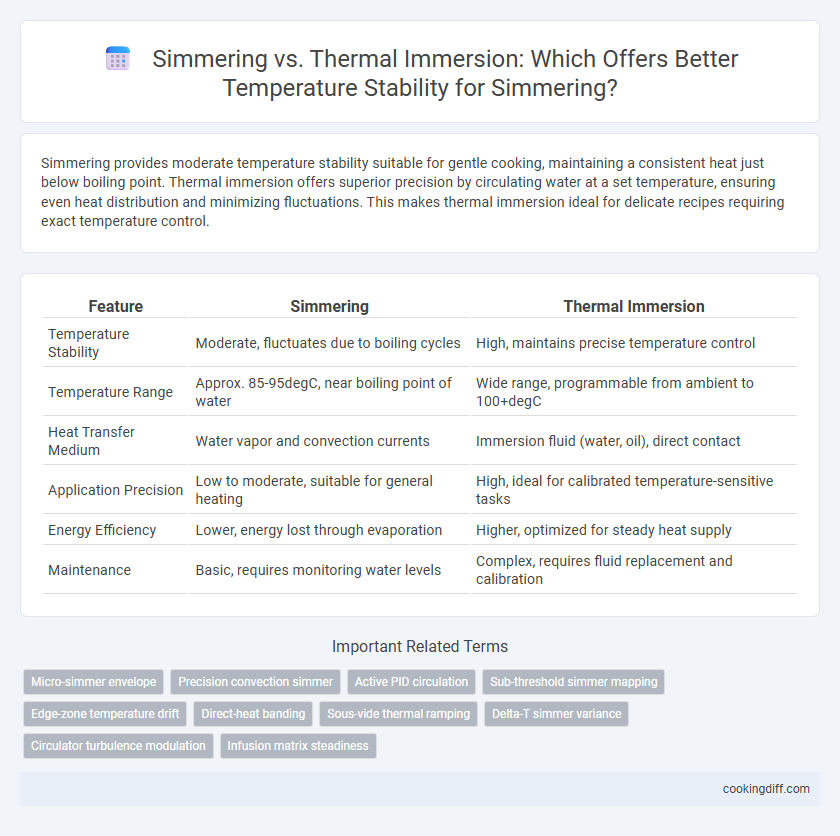 Simmering vs. Thermal Immersion: Which Offers Better Temperature Stability for Simmering?