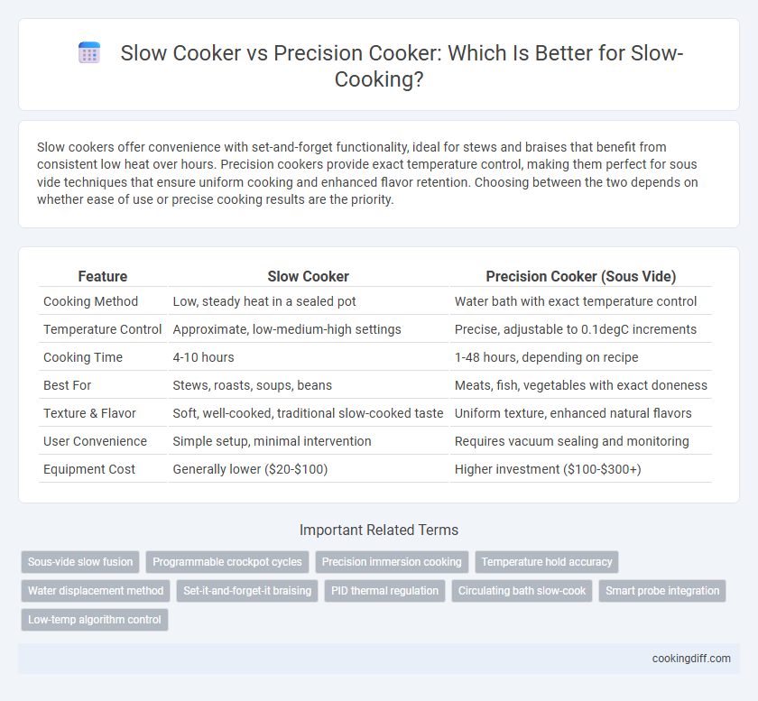 Slow Cooker vs Precision Cooker: Which Is Better for Slow-Cooking?