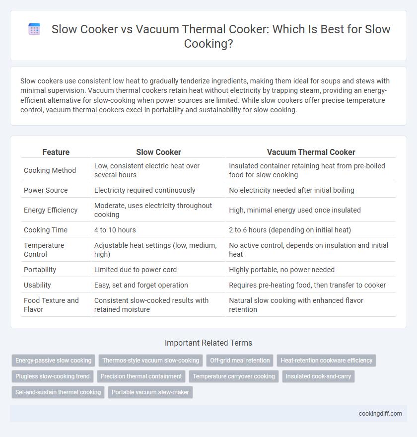 Slow Cooker vs Vacuum Thermal Cooker: Which Is Best for Slow Cooking?