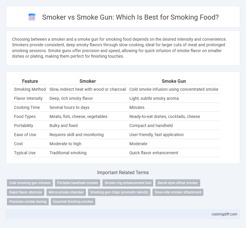 Smoker vs Smoke Gun: Which Is Best for Smoking Food?