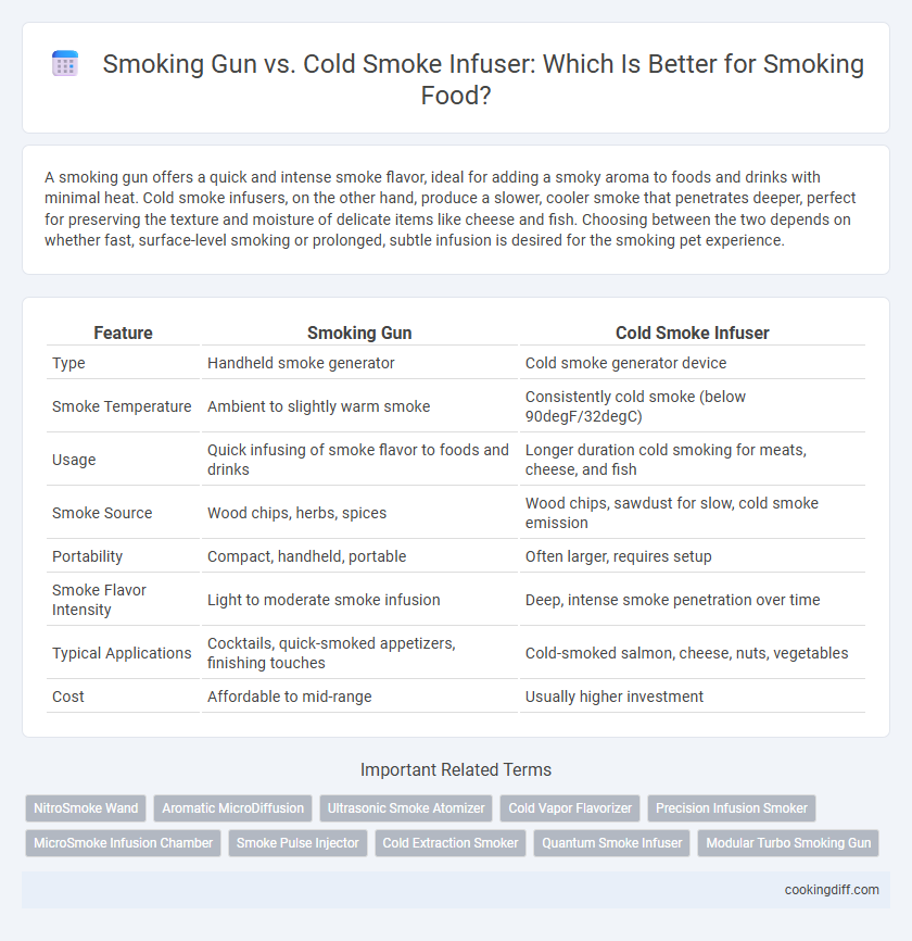 Smoking Gun vs. Cold Smoke Infuser: Which Is Better for Smoking Food?