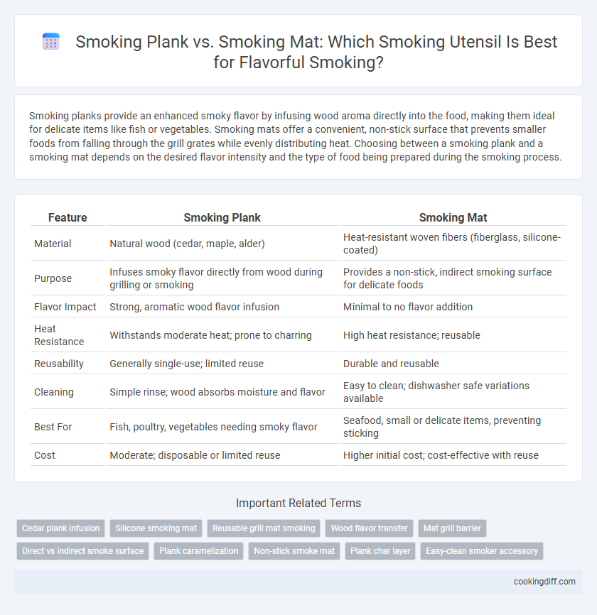 Smoking Plank vs. Smoking Mat: Which Smoking Utensil Is Best for Flavorful Smoking?