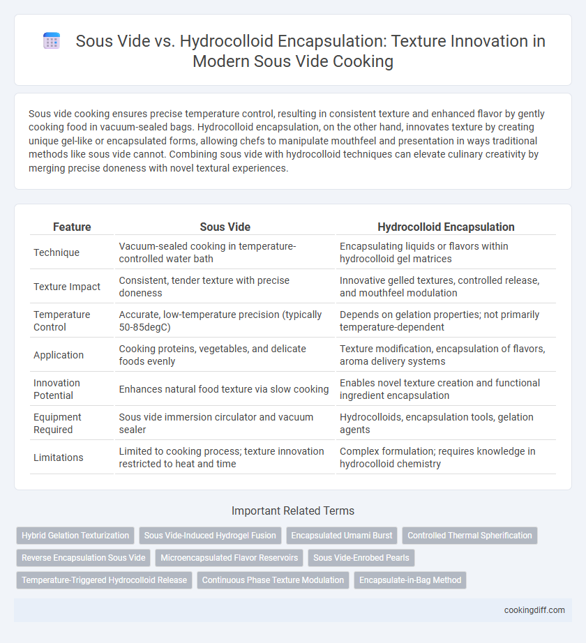 Sous Vide vs. Hydrocolloid Encapsulation: Texture Innovation in Modern Sous Vide Cooking