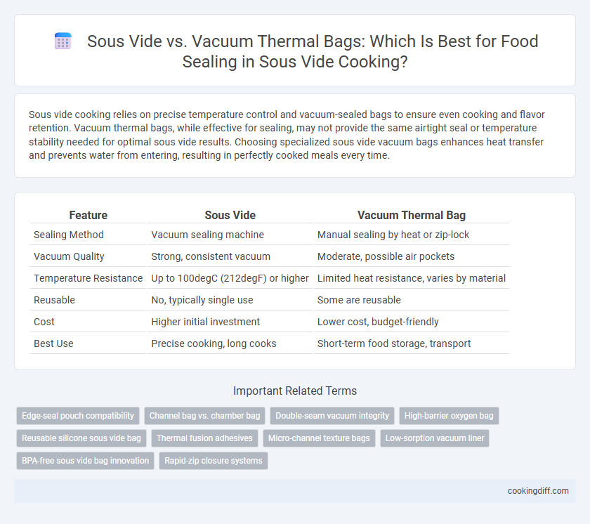 Sous Vide vs. Vacuum Thermal Bags: Which Is Best for Food Sealing in Sous Vide Cooking?