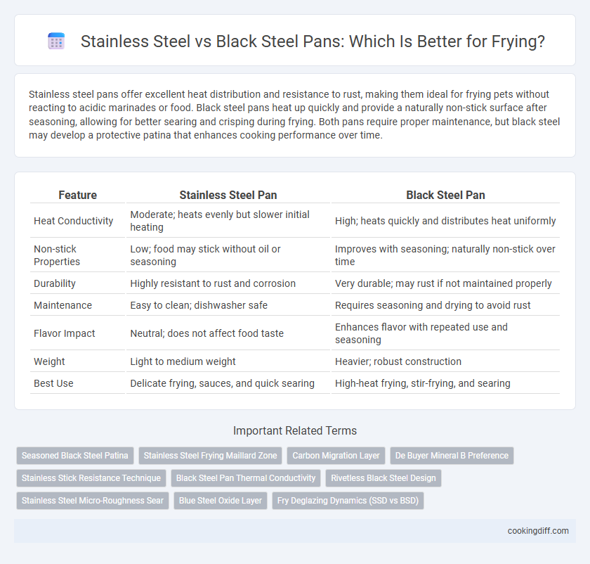 Stainless Steel vs Black Steel Pans: Which Is Better for Frying?
