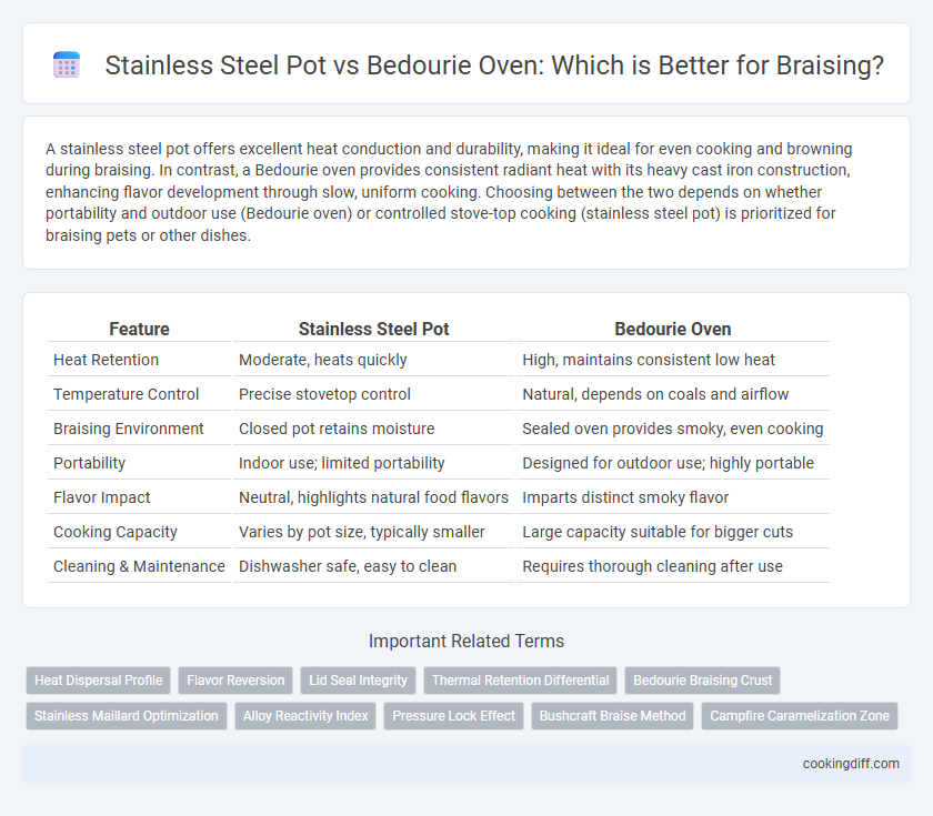 Stainless Steel Pot vs Bedourie Oven: Which is Better for Braising?