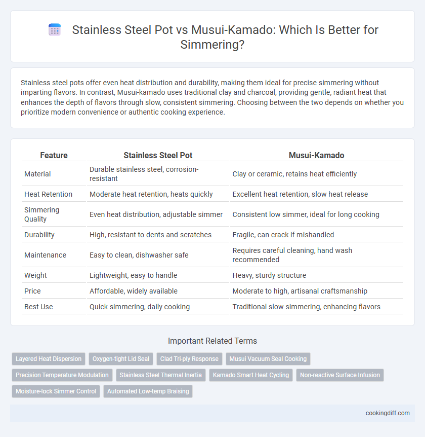 Stainless Steel Pot vs Musui-Kamado: Which Is Better for Simmering?