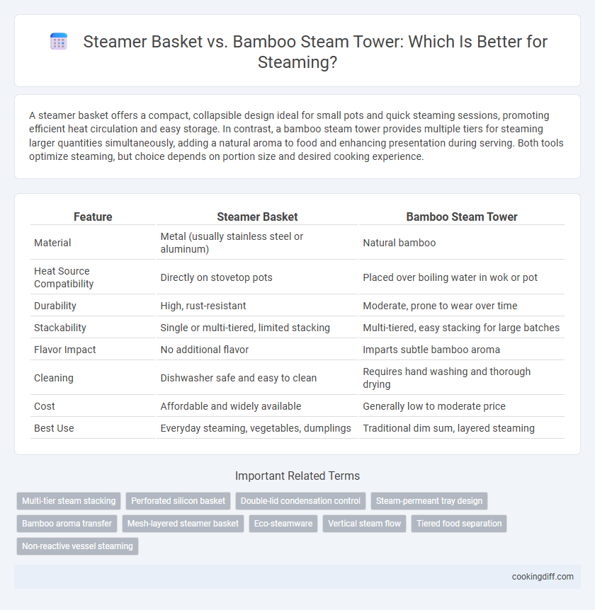 Steamer Basket vs. Bamboo Steam Tower: Which Is Better for Steaming?