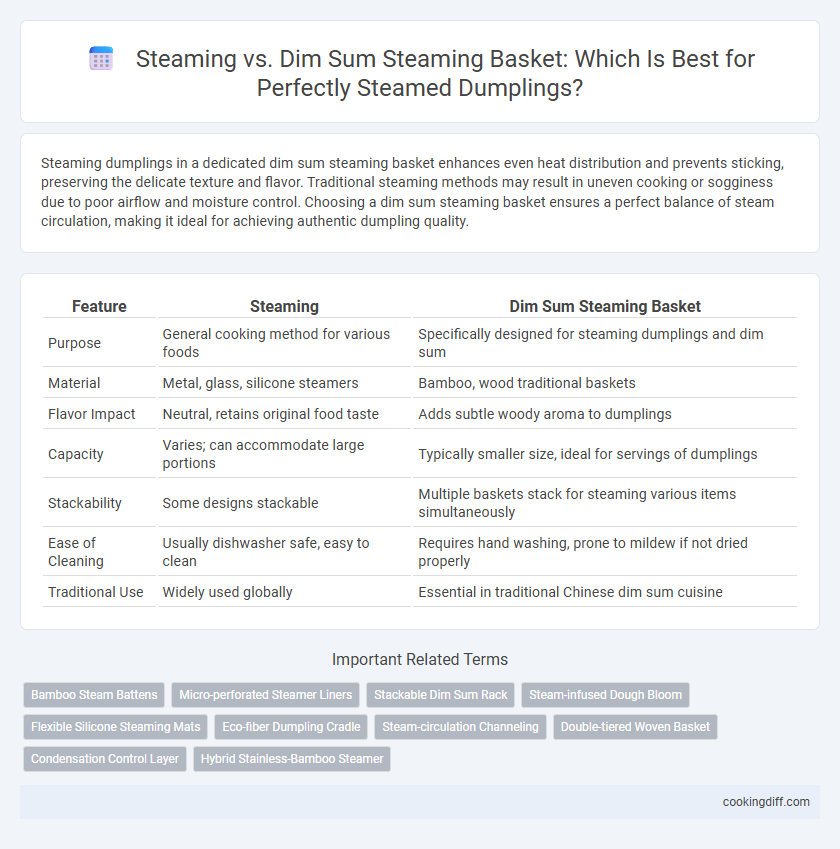 Steaming vs. Dim Sum Steaming Basket: Which Is Best for Perfectly Steamed Dumplings?