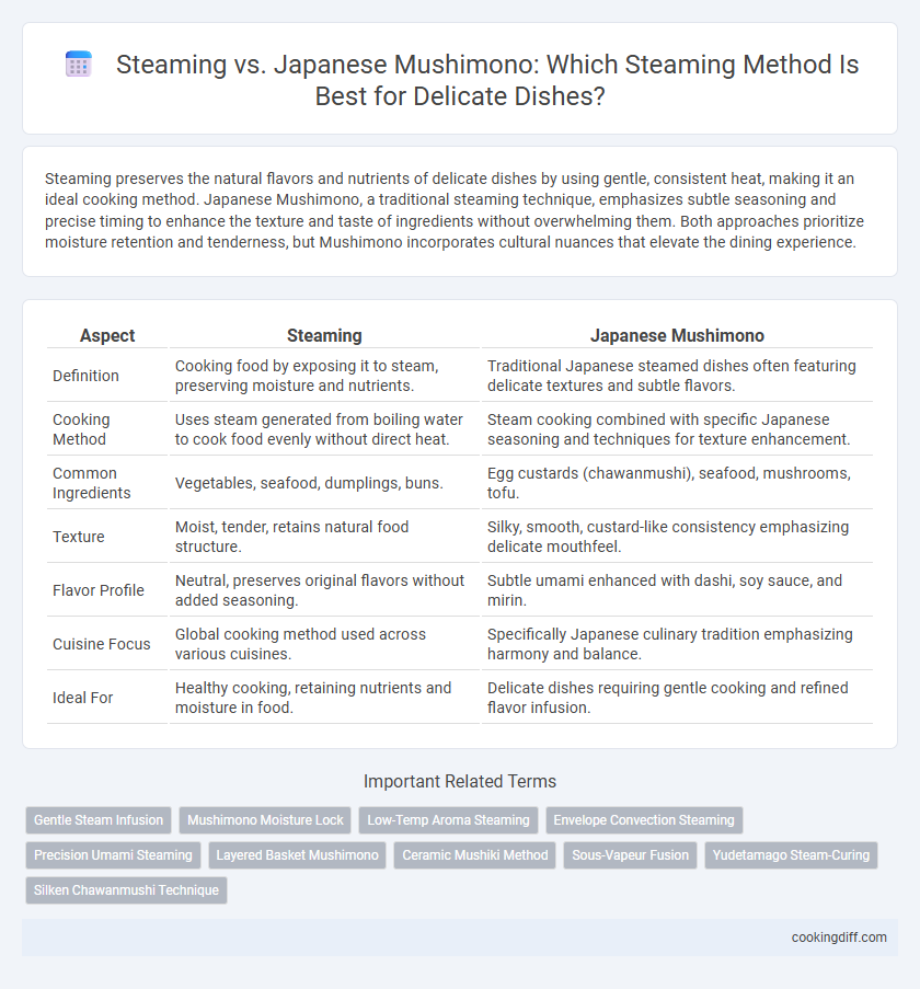 Steaming vs. Japanese Mushimono: Which Steaming Method Is Best for Delicate Dishes?