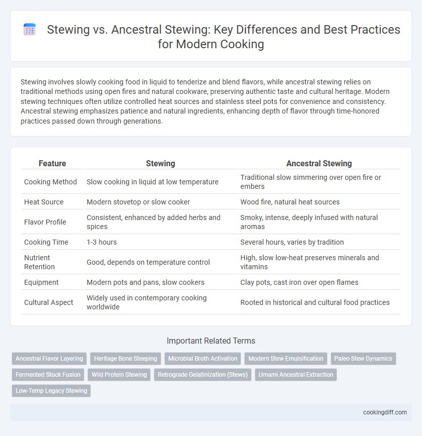 Stewing vs. Ancestral Stewing: Key Differences and Best Practices for Modern Cooking
