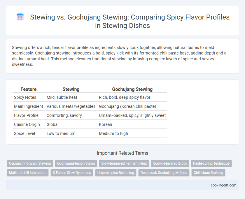 Stewing vs. Gochujang Stewing: Comparing Spicy Flavor Profiles in Stewing Dishes