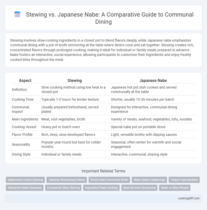 Stewing vs. Japanese Nabe: A Comparative Guide to Communal Dining