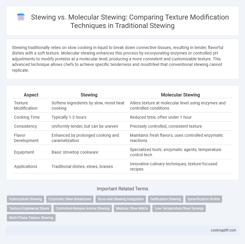 Stewing vs. Molecular Stewing: Comparing Texture Modification Techniques in Traditional Stewing