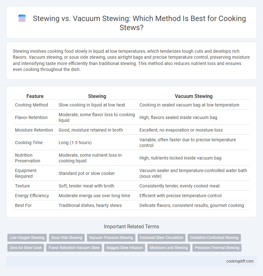 Stewing vs. Vacuum Stewing: Which Method Is Best for Cooking Stews?