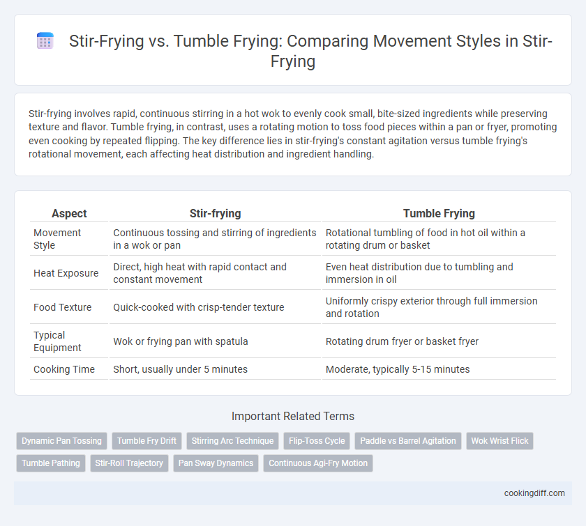 Stir-Frying vs. Tumble Frying: Comparing Movement Styles in Stir-Frying