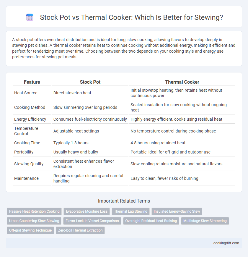 Stock Pot vs Thermal Cooker: Which Is Better for Stewing?