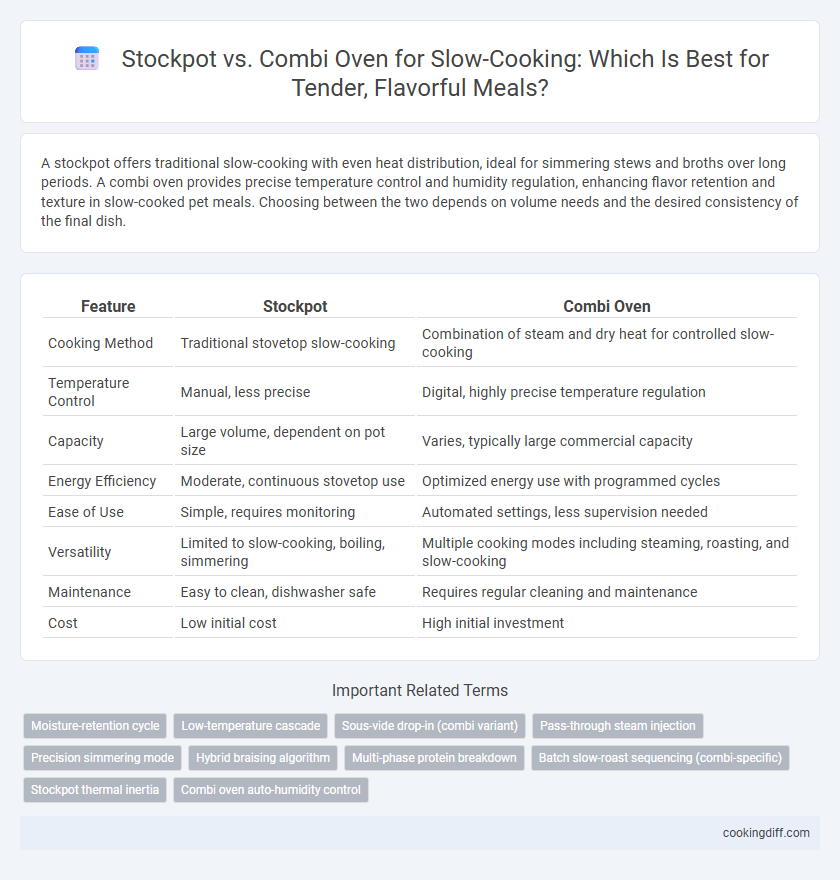 Stockpot vs. Combi Oven for Slow-Cooking: Which Is Best for Tender, Flavorful Meals?