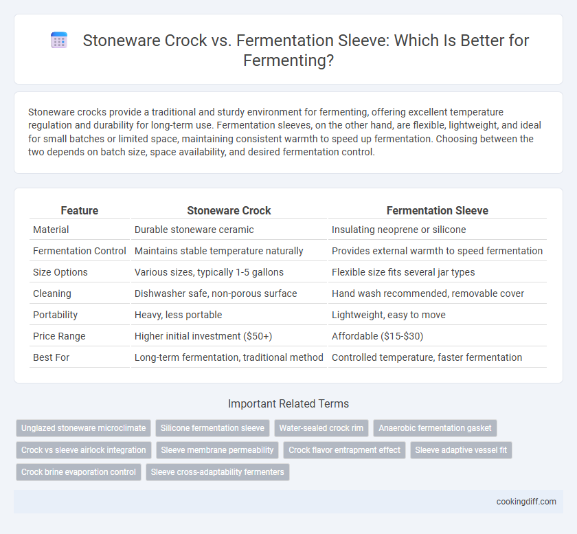 Stoneware Crock vs. Fermentation Sleeve: Which Is Better for Fermenting?