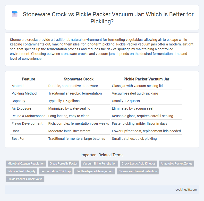 Stoneware Crock vs Pickle Packer Vacuum Jar: Which is Better for Pickling?