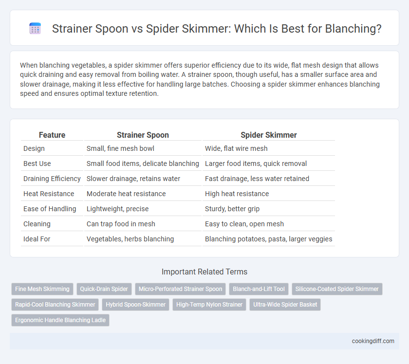 Strainer Spoon vs Spider Skimmer: Which Is Best for Blanching?
