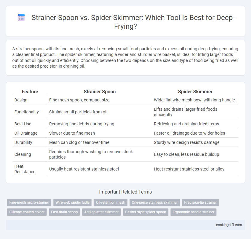 Strainer Spoon vs. Spider Skimmer: Which Tool Is Best for Deep-Frying?