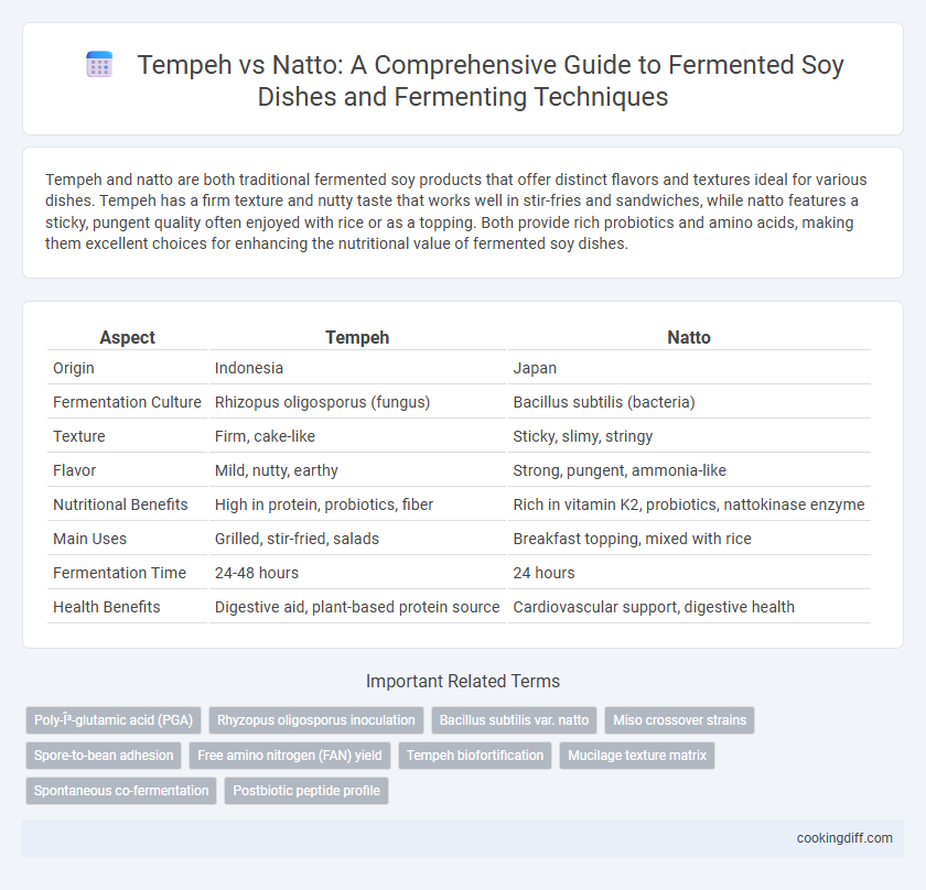 Tempeh vs Natto: A Comprehensive Guide to Fermented Soy Dishes and Fermenting Techniques