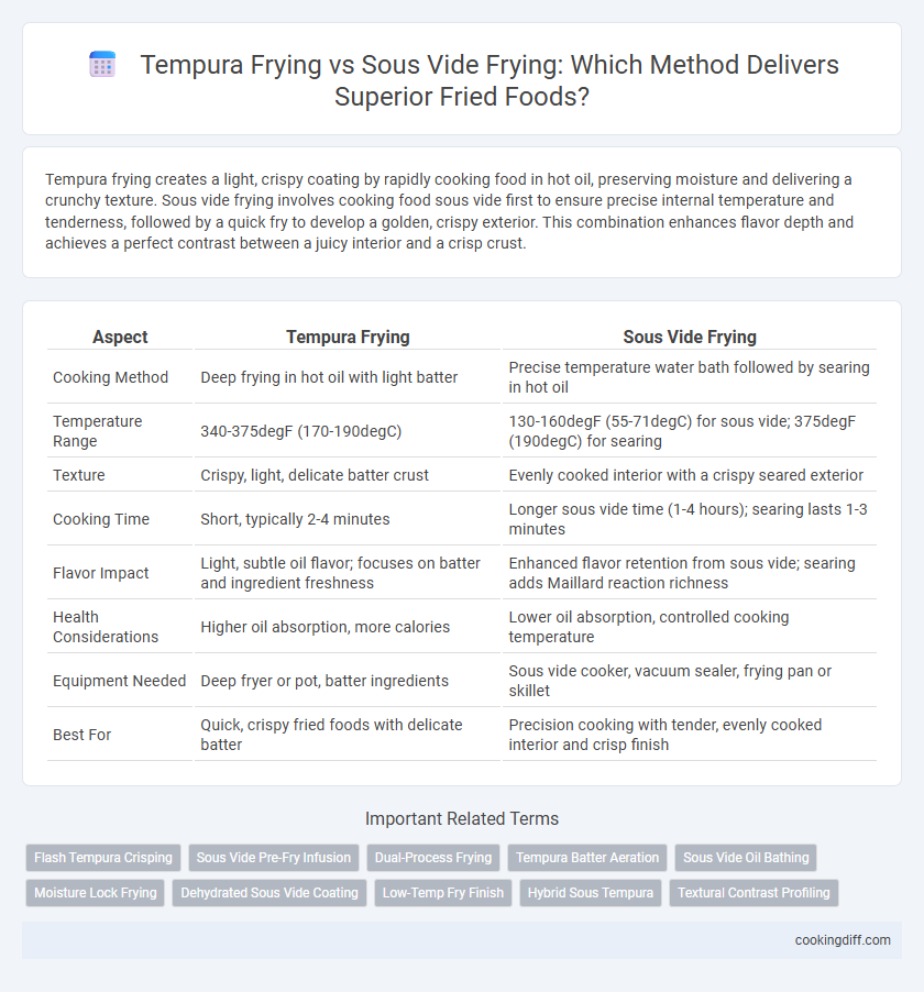 Tempura Frying vs Sous Vide Frying: Which Method Delivers Superior Fried Foods?