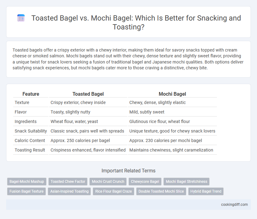 Toasted Bagel vs. Mochi Bagel: Which Is Better for Snacking and Toasting?