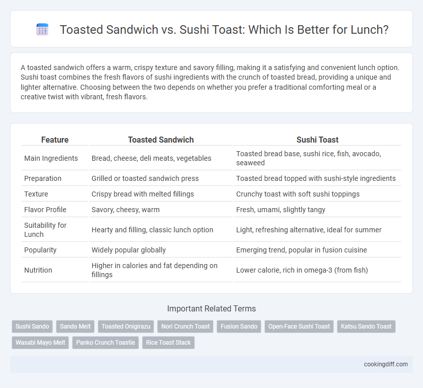 Toasted Sandwich vs. Sushi Toast: Which Is Better for Lunch?