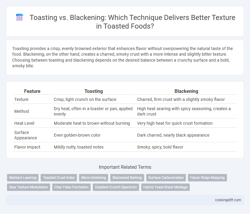 Toasting vs. Blackening: Which Technique Delivers Better Texture in Toasted Foods?