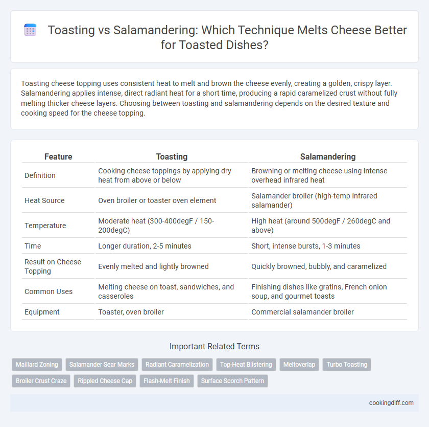 Toasting vs Salamandering: Which Technique Melts Cheese Better for Toasted Dishes?