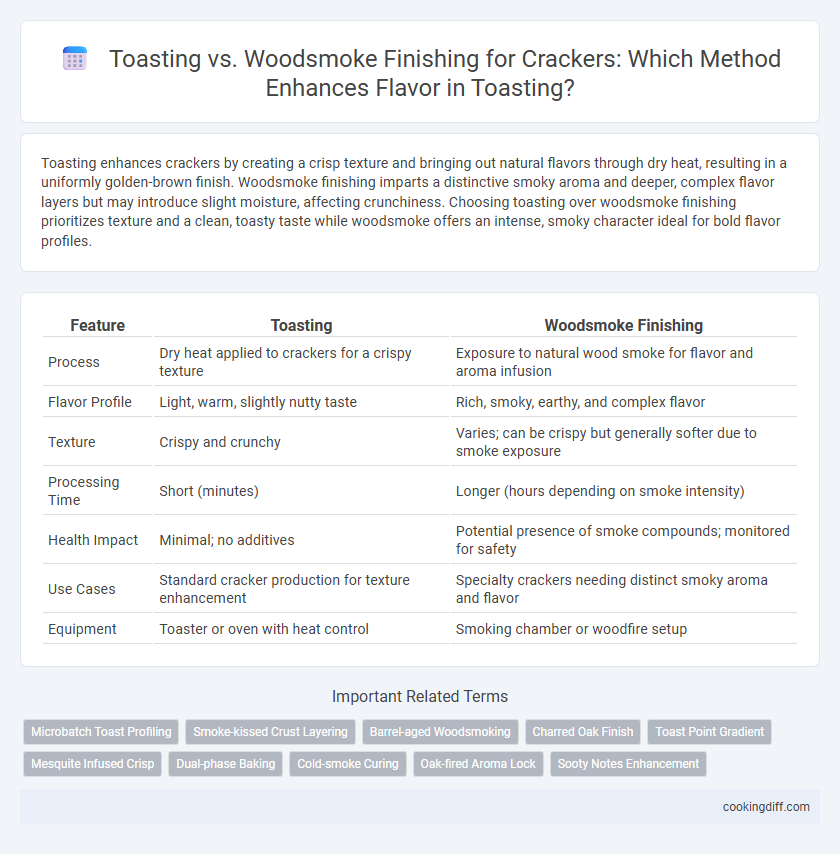 Toasting vs. Woodsmoke Finishing for Crackers: Which Method Enhances Flavor in Toasting?