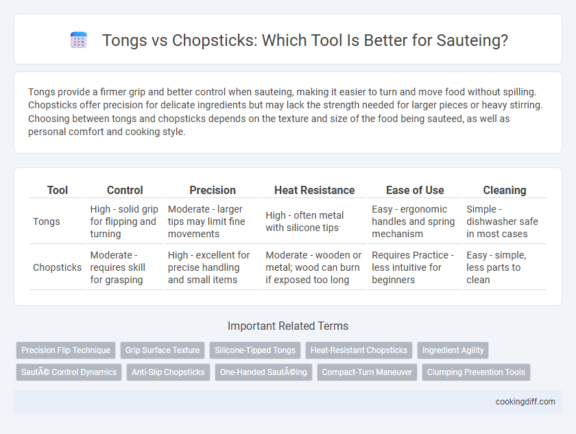 Tongs vs Chopsticks: Which Tool Is Better for Sauteing?