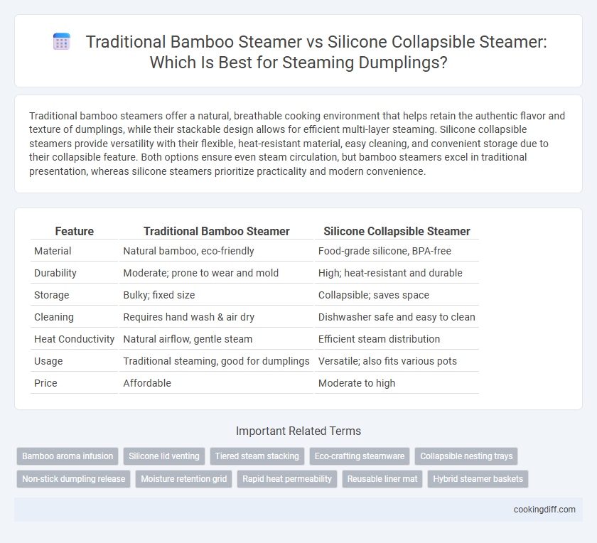 Traditional Bamboo Steamer vs Silicone Collapsible Steamer: Which Is Best for Steaming Dumplings?