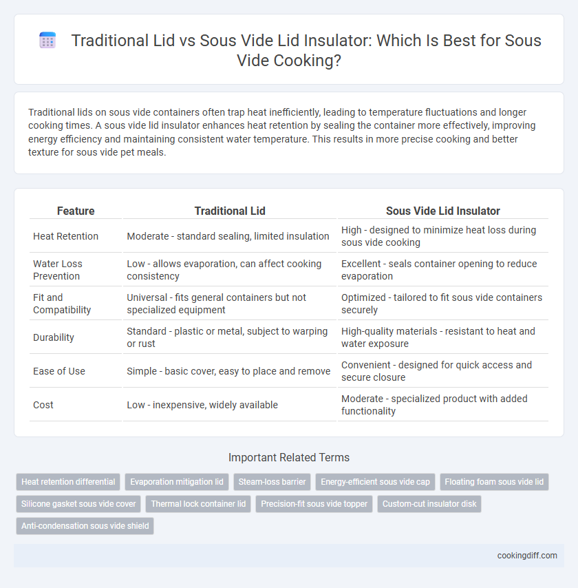 Traditional Lid vs Sous Vide Lid Insulator: Which Is Best for Sous Vide Cooking?