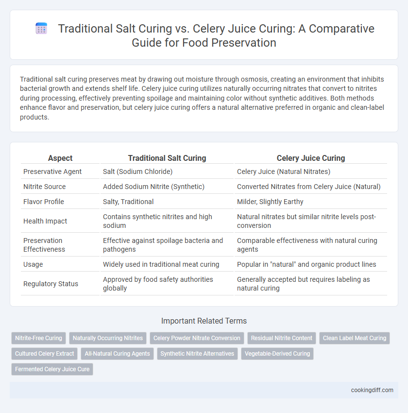 Traditional Salt Curing vs. Celery Juice Curing: A Comparative Guide for Food Preservation