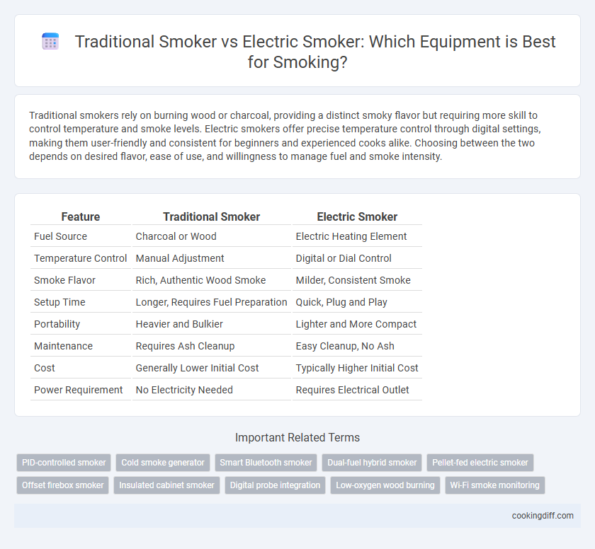 Traditional Smoker vs Electric Smoker: Which Equipment is Best for Smoking?