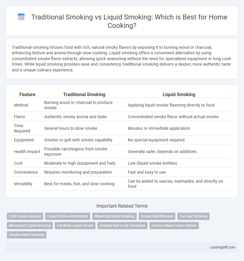 Traditional Smoking vs Liquid Smoking: Which is Best for Home Cooking?