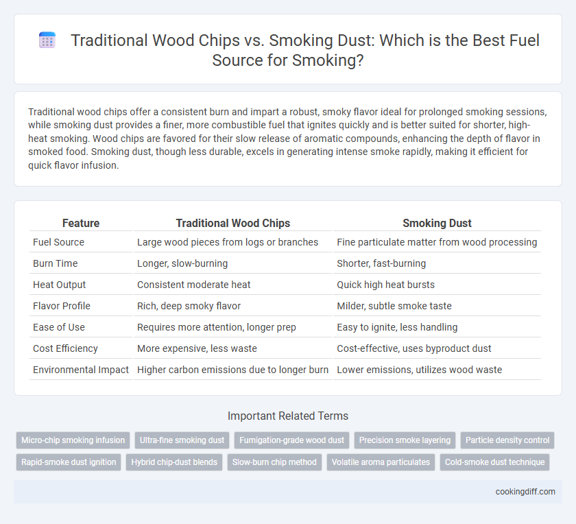 Traditional Wood Chips vs. Smoking Dust: Which is the Best Fuel Source for Smoking?