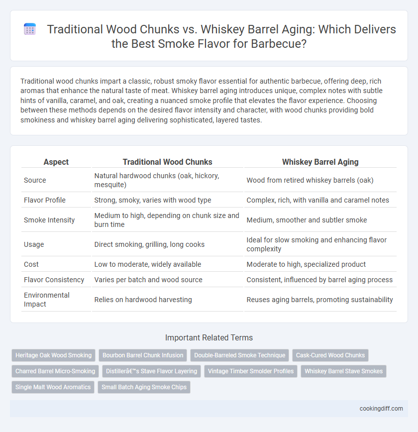 Traditional Wood Chunks vs. Whiskey Barrel Aging: Which Delivers the Best Smoke Flavor for Barbecue?