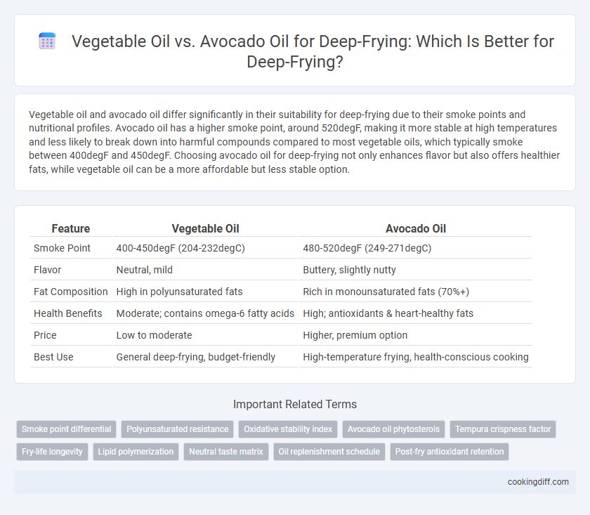 Vegetable Oil vs. Avocado Oil for Deep-Frying: Which Is Better for Deep-Frying?