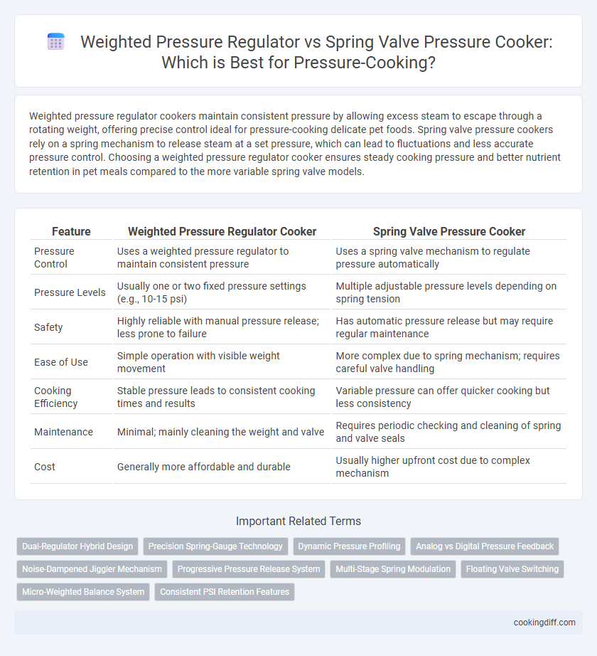 Weighted Pressure Regulator vs Spring Valve Pressure Cooker: Which is Best for Pressure-Cooking?