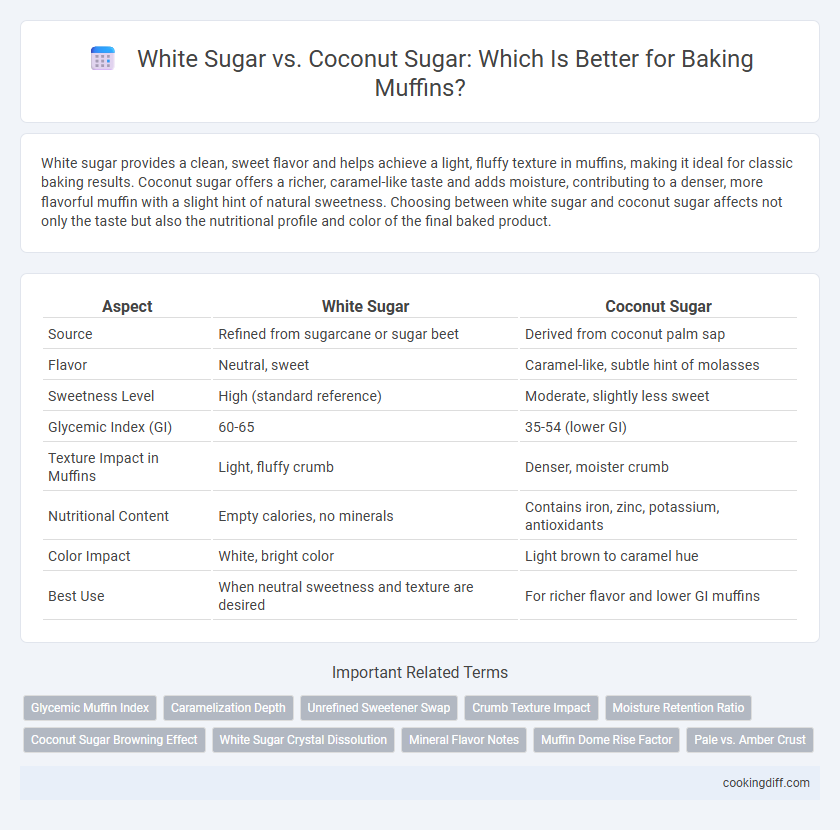 White Sugar vs. Coconut Sugar: Which Is Better for Baking Muffins?